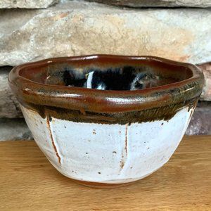 Hand Thrown Pottery Bowl Bohemian Rustic Salsa Snacks Succulents Hand Crafted